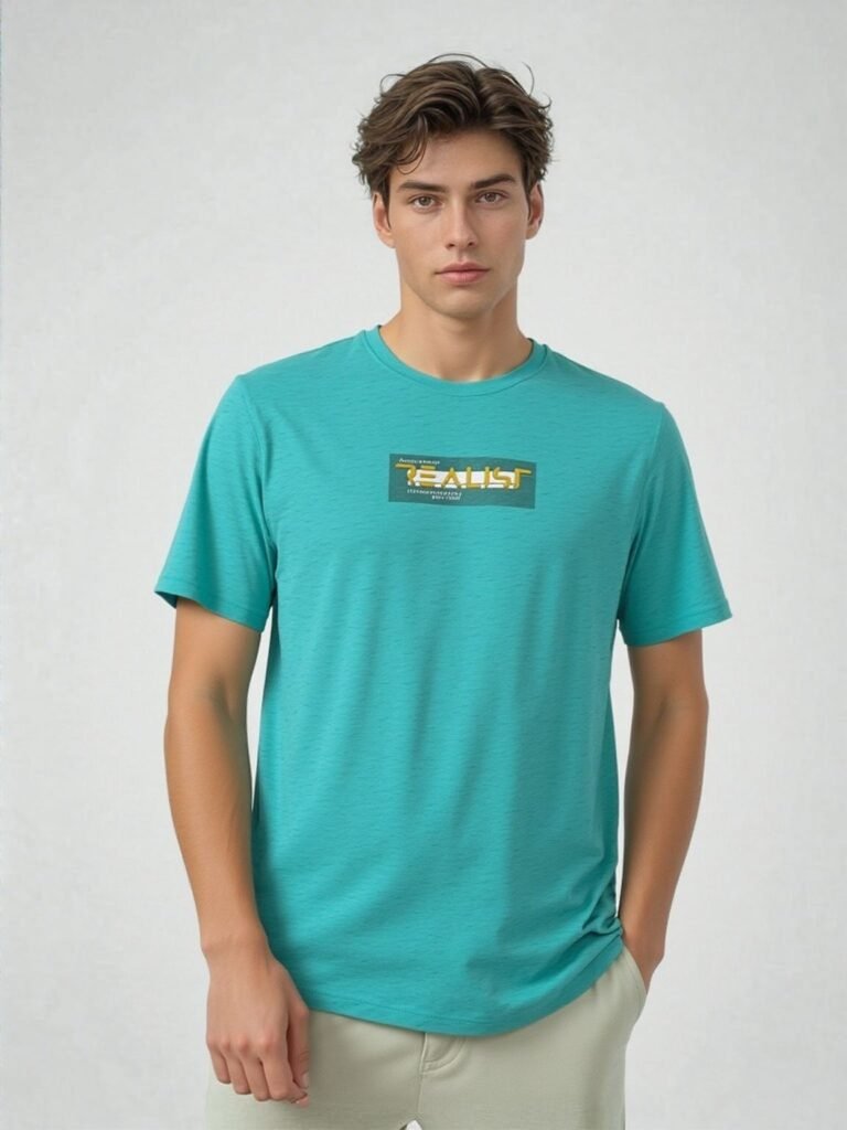 Cool Green Graphic Print T-Shirt