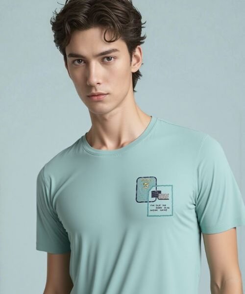 Brand light green T-shirt