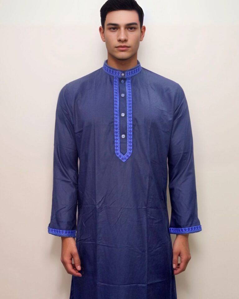 Mens Premium Blue Panjabi