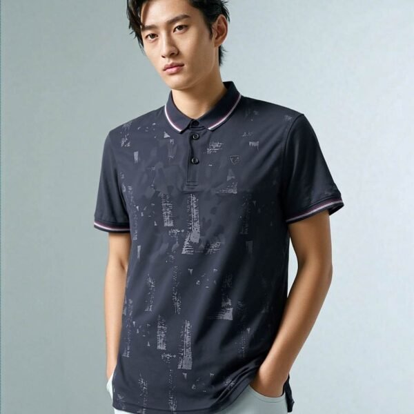 Midnight Shadow Polo Shirt – Smart Casual Redefined