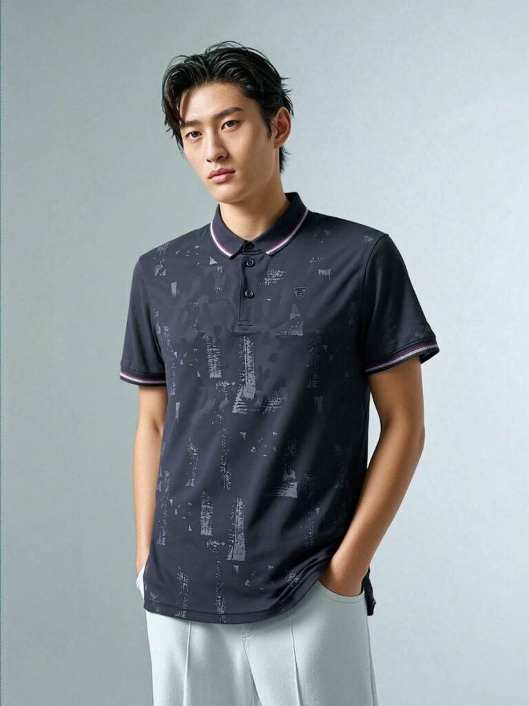 Midnight Shadow Polo Shirt – Smart Casual Redefined