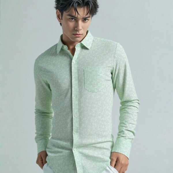 Mint Vibe Printed Shirt
