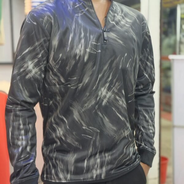 Full Sleeve Zipper Polo For Biker