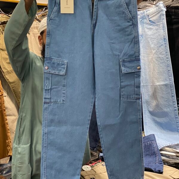 Light Blue Cargo Jeans