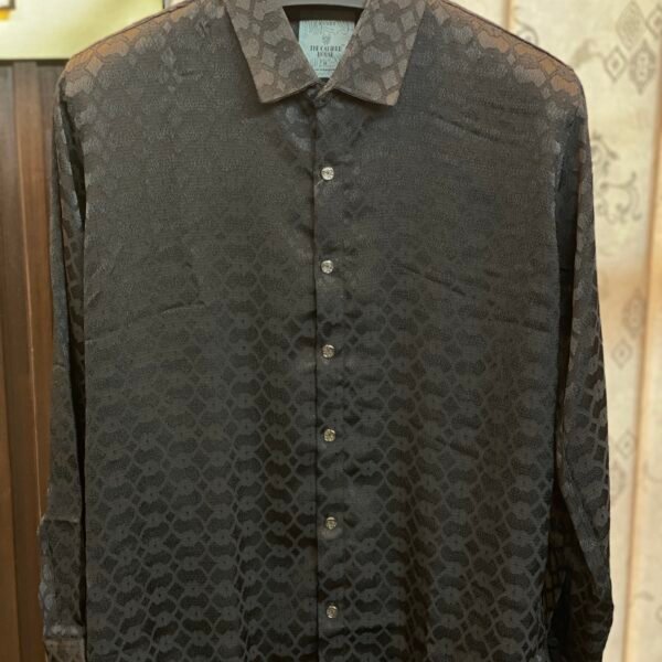 Black Chinese Fabric Full Shirt
