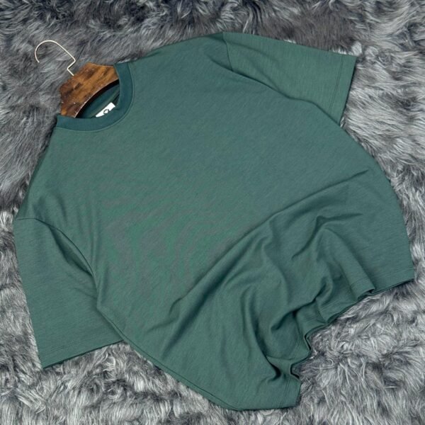 Solid Green Drop shoulder T-shirt