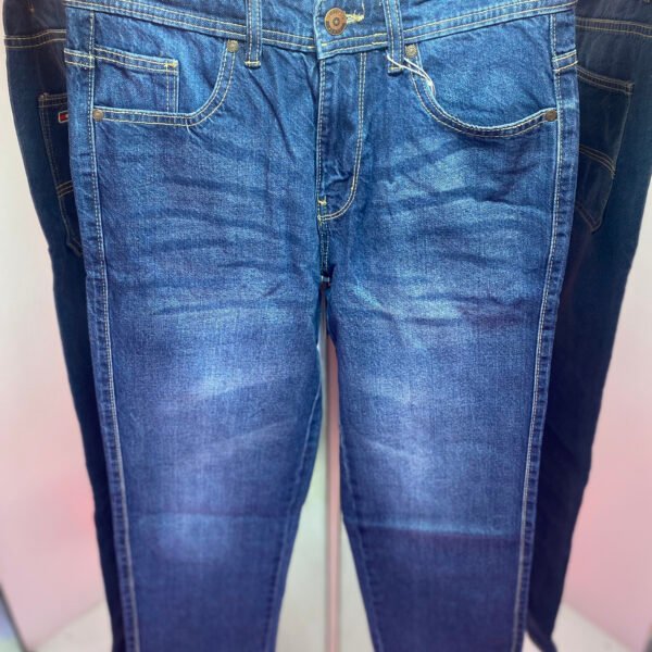 Blue Semi Baggy Jeans