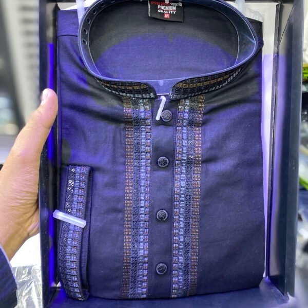 Black Karchupi Panjabi