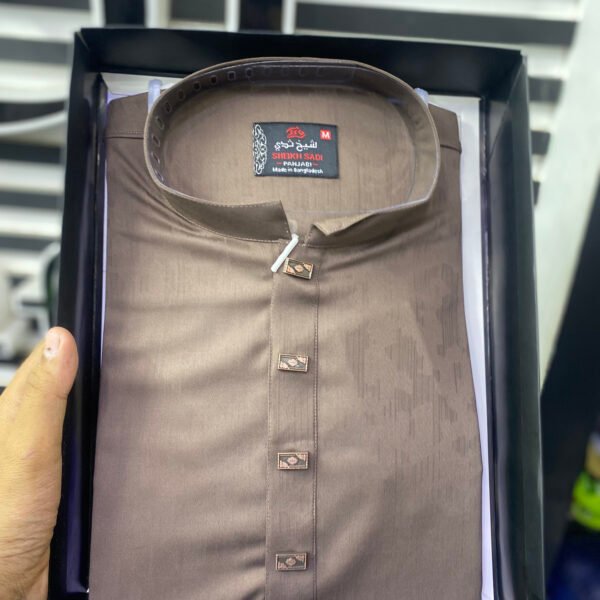 White Embroidery Panjabi (Copy)