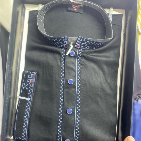 Black Karchupi Panjabi