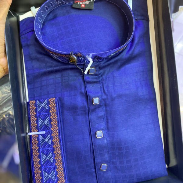 Blue Karchupi Panjabi