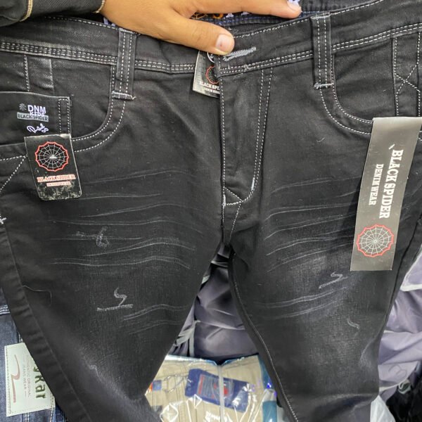 Black spider Jeans Pant 157
